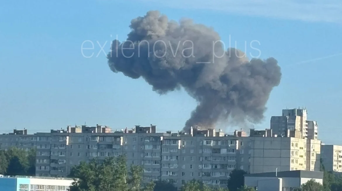 Fire at the Kuibyshev Refinery